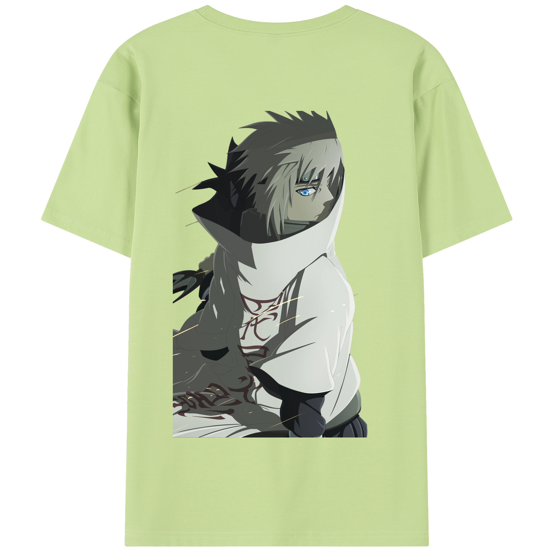 （画像用） NARUTO -ナルト- 波風 ミナト Namikaze Minato 綿100％半袖Tシャツ（背面プリント）